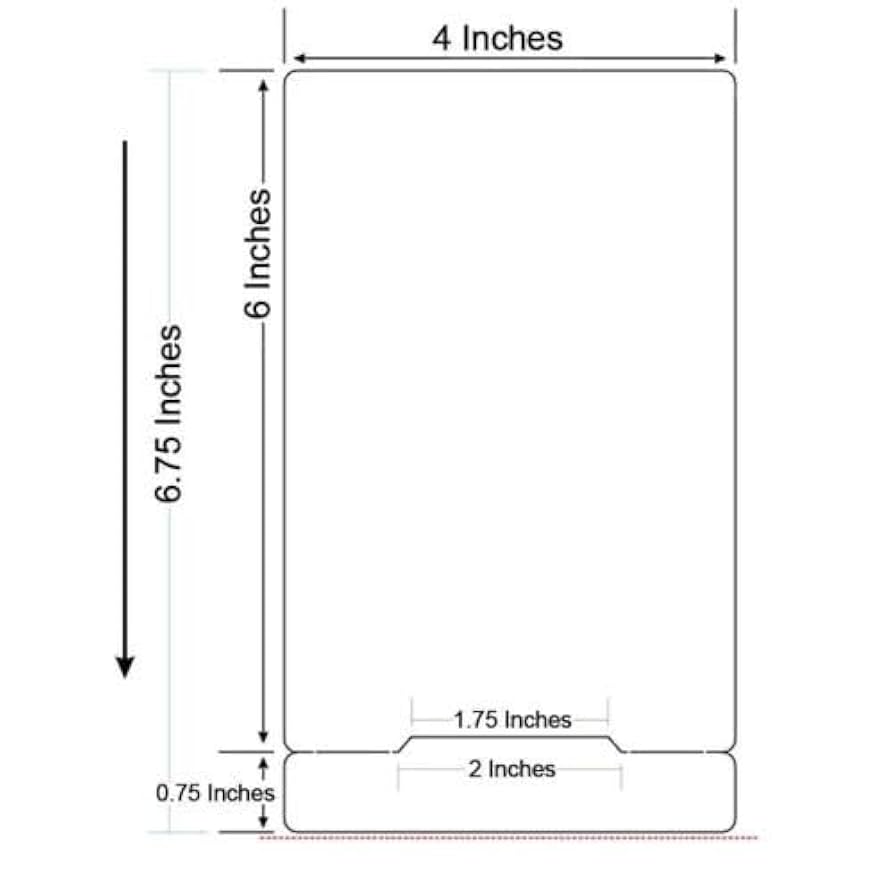Amazon.com: Compatible with FedEx, UPS, USPS 4 in x 6.75 in